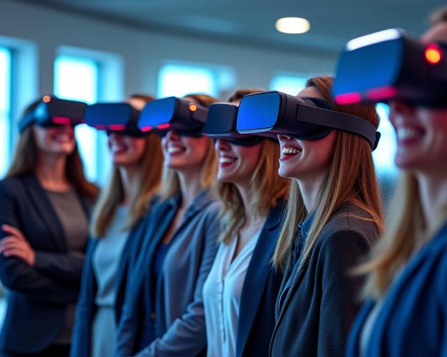Corporate VR team building session